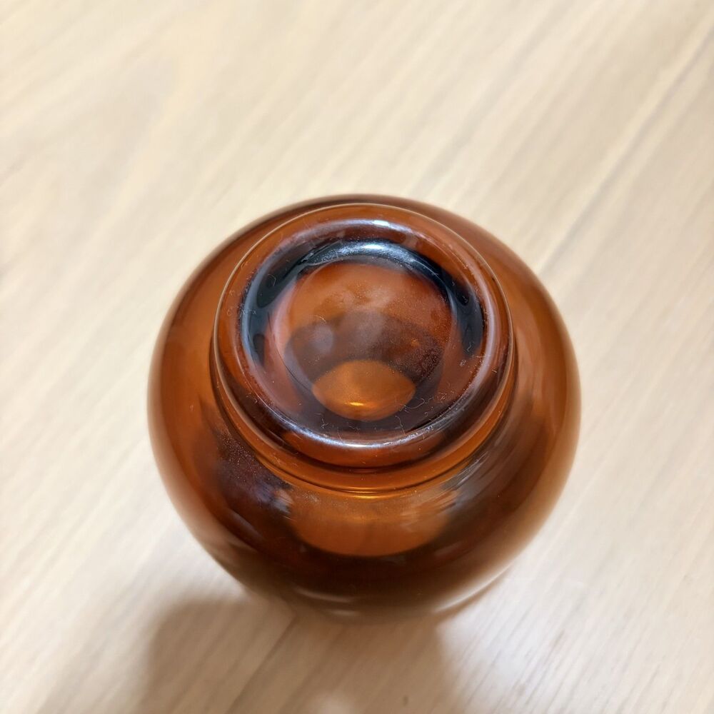 CB2 Coco Smoked Amber Glass Tealight Candle Holder EUC - Picture 6 of 6